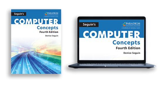 Print and Digital Covers of Seguin’s COMPUTER Concepts