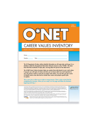 O*NET Career Values Inventory