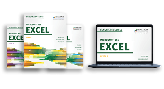 Print and Digital Covers of Benchmark Series: Microsoft Excel 365