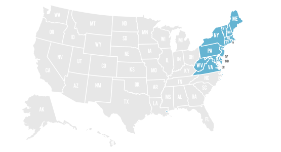 Map of the Eastern Territory