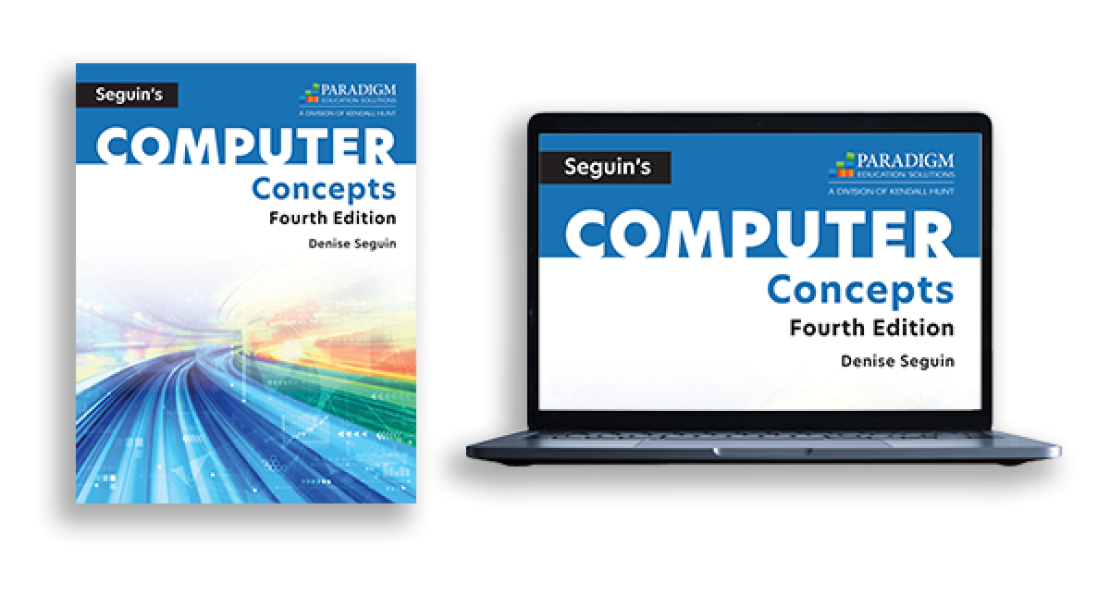 Print and Digital Covers of Seguin’s COMPUTER Concepts