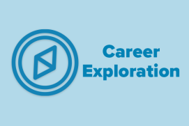 Symbol of a compass with two arrows