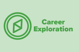 Symbol of a compass with two arrows