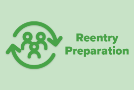 Symbol of two arrows forming a circle with three people inside